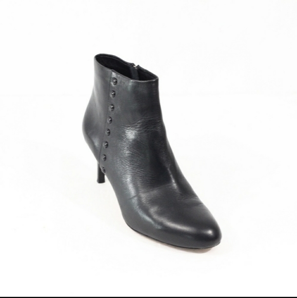NWOT Coach Black Leather Bootie Women Ankle Boots Size 8.5 - Picture 3 of 11